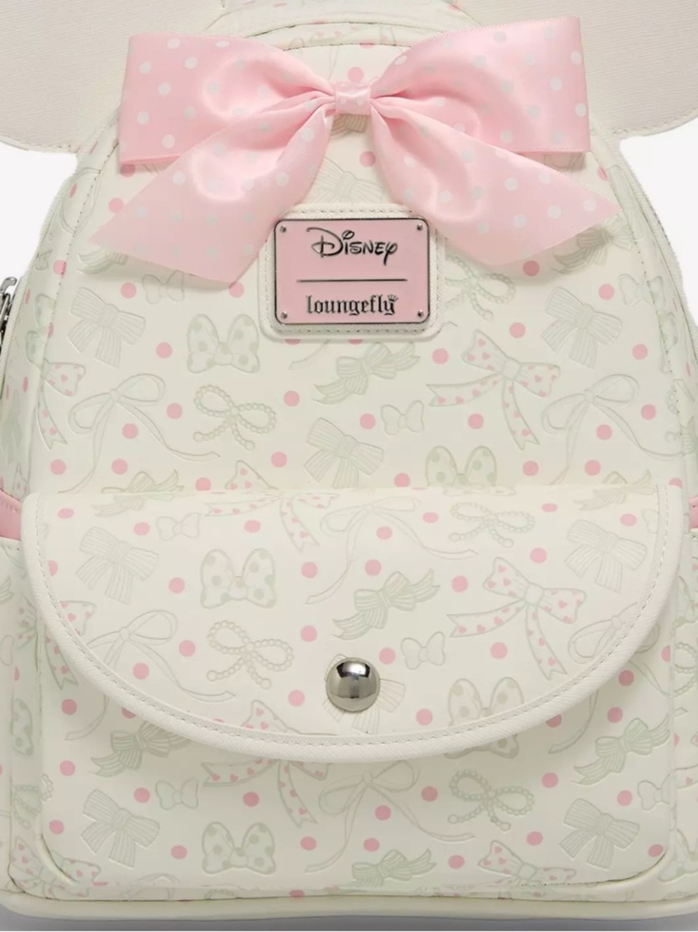 Loungefly Disney Minnie Mouse Bows & Ribbons MiniBackpack New With Tags 🎀🎀